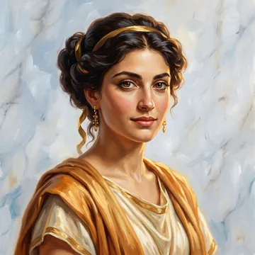 Painted portrait of Thaïs of Athens